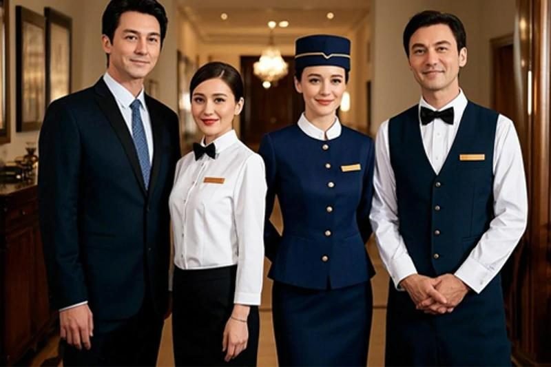 Hotel and restaurant staff uniforms